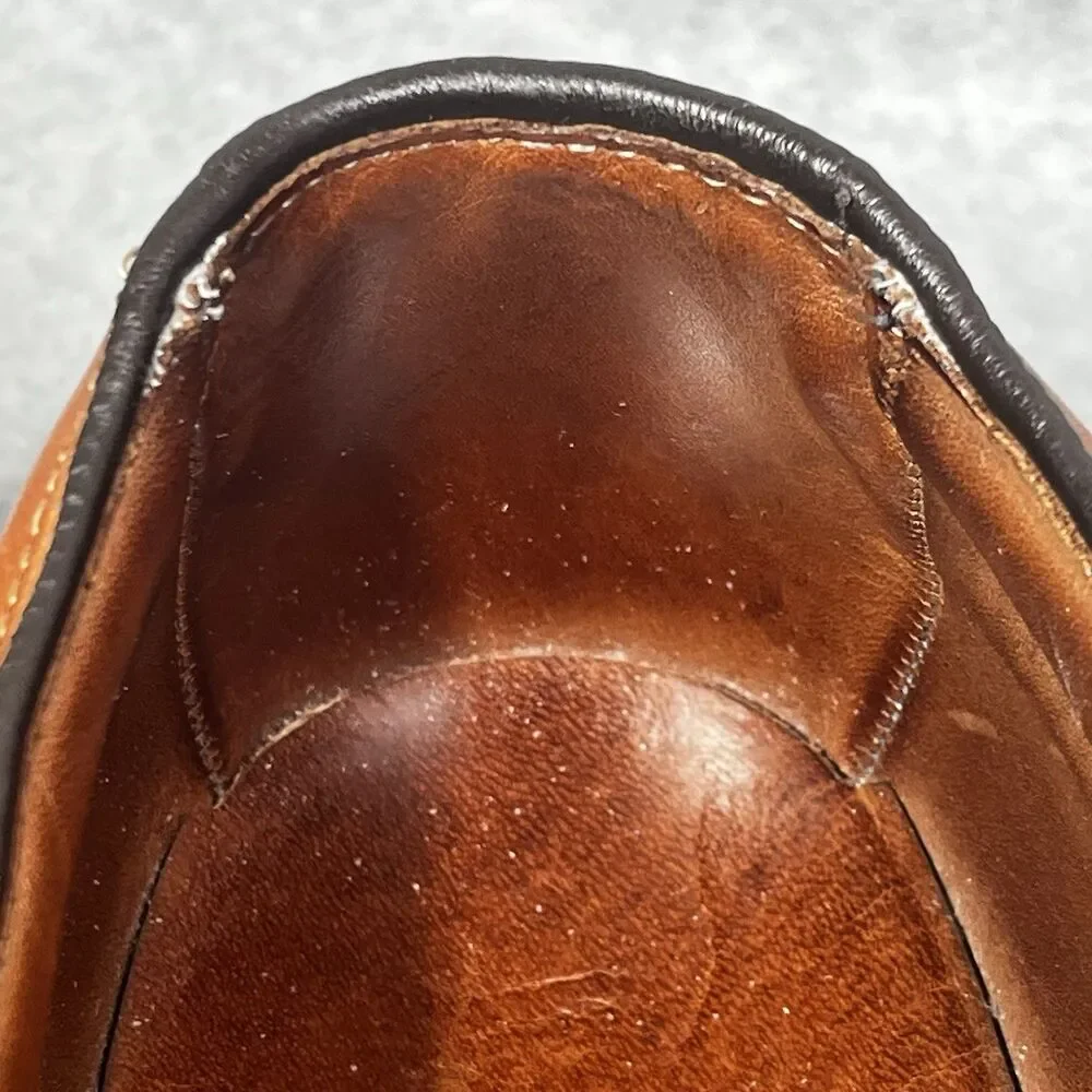 Allen Edmonds Wilbert Mens 11.5 B Cognac‎ Leather Split Toe Derby Dress Shoes